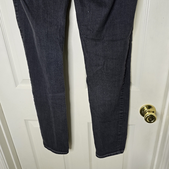 Women's Faded Black PrAna White Stitching Jeans 12/31 - Picture 6 of 11